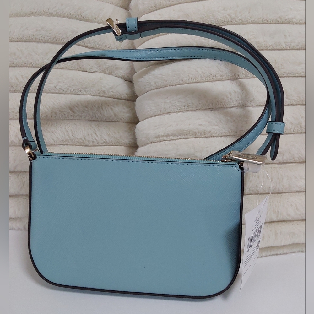 NWT Kate Spade Small Crossbody In Smoky Blue - Picture 2 of 4